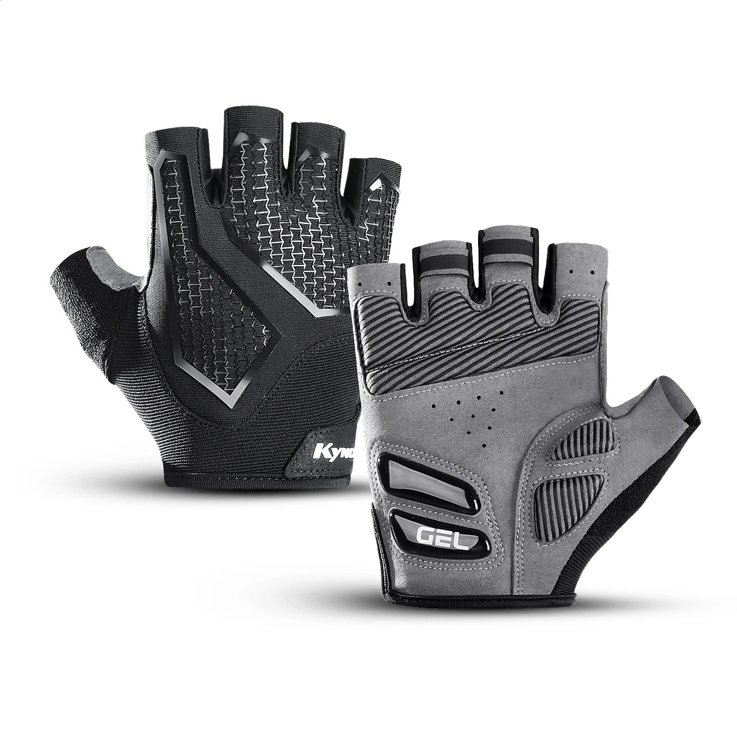 Summer HalfFinger MTB Cycling Gloves Black Liquid Silicone ShockAbsorbing Breathable Wearresistant Sports Bike Fitness 250515