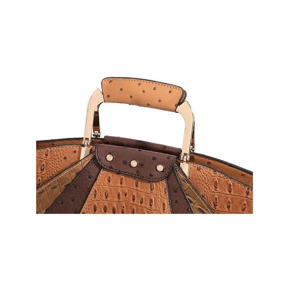 Bag Woman Capacity Leather Purse Fashion Designer Metal Top Handle Handbags Crossbody Large Tote Bags For Women