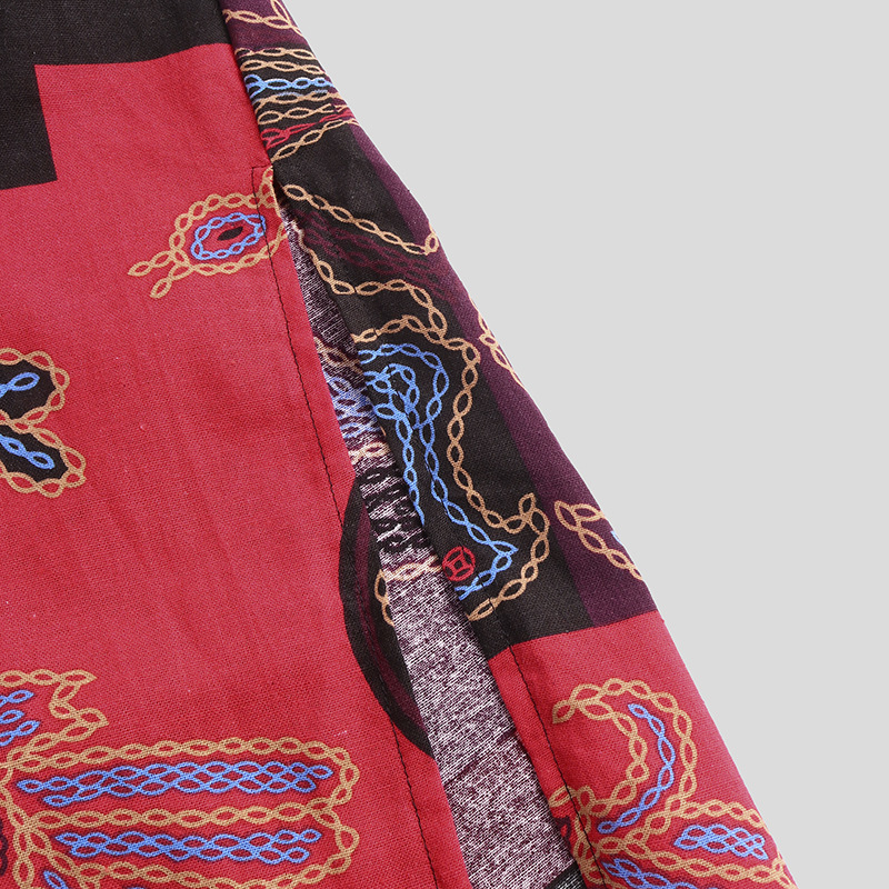 Designer Clothing Arabian Dubai Omani Robe Cotton Oracle Bone Script Elephant Print Saudi Men's Clothing 2025 New Model
