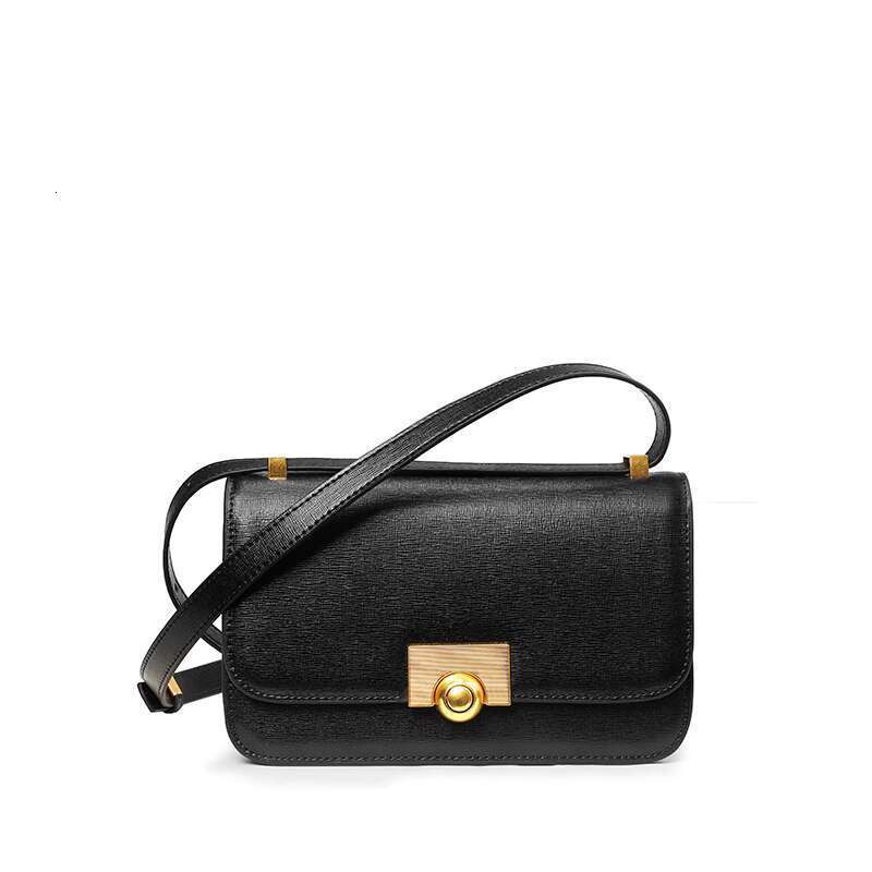 yuan Underarm Tofu Box Cowhide Shoulder Strap Small Square Genuine Leather Wine God Bag