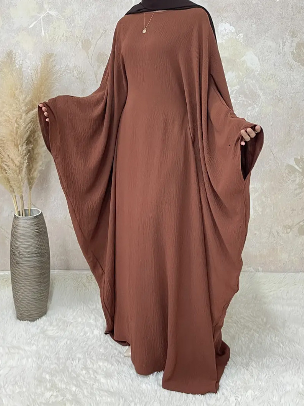 Designer Fashion 2025 Loose Solid Color Women Dress Robe