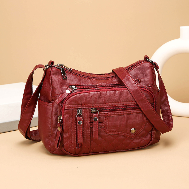 Top brand high-quality new fashion trend four season soft leather pocket premium multi-layer shoulder crossbody bag free designer bag
