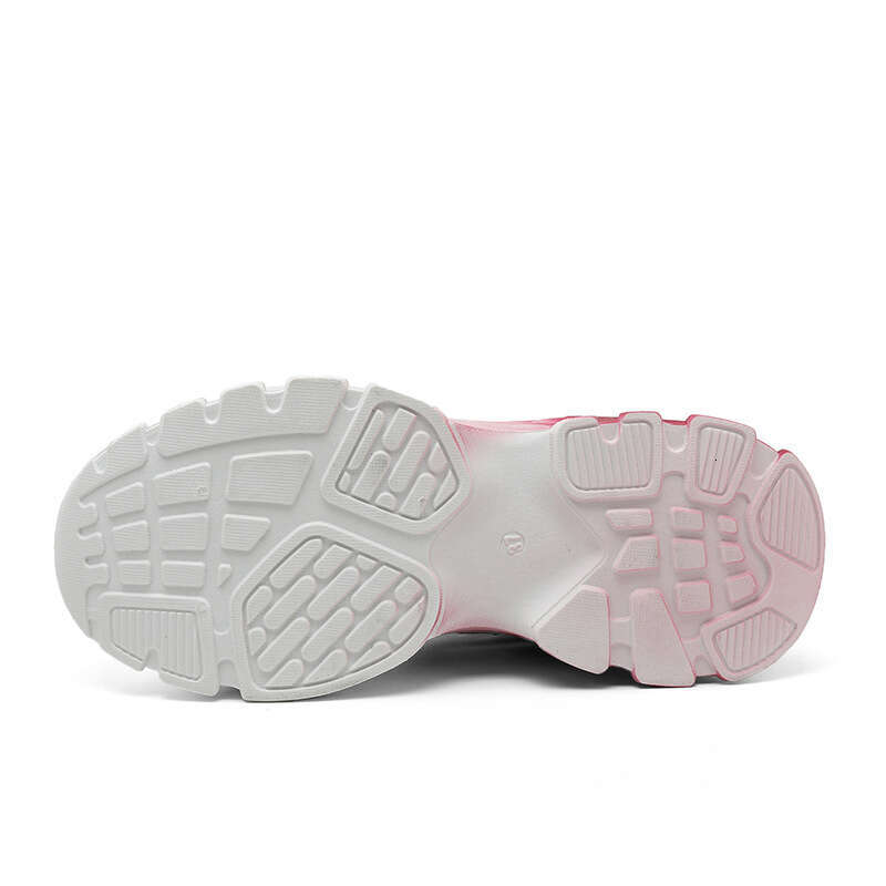 QR8961 New Board Shoes for Spring/Summer 2025 Casual Thick Bottom Wear resistant Mesh Color blocked Student Versatile College Style