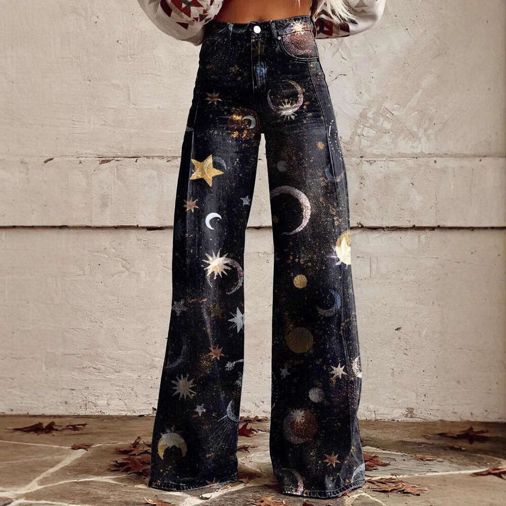 2025 Large Women's Casual Pants Thin Imitation Jeans