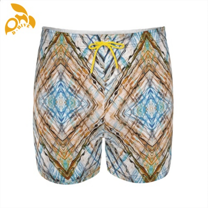 Free Shipping Summer designer custom DIY men's polyester short sport beach pants outdoor size S-3XL