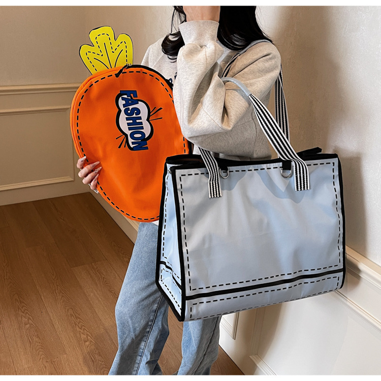 2025 New Outdoor Style Free Delivery Designer Carrot Large Capacity Tote Women's Sports Badminton Handheld Tennis Racket Cute Single Shoulder Bag