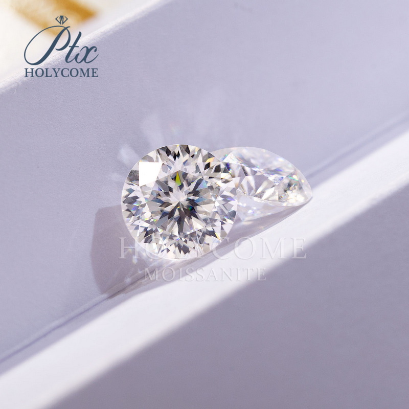 Plum Blossom Cut Round Moissanite Wholesale Price Synthetic D Color VVS1 Loose Moissanite Stones GRA Certificate Diamond Jewelry Moissanite