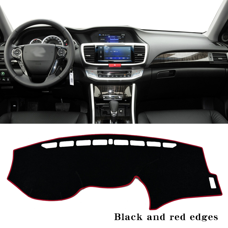 For Accord 2014-2017 Dashboard Sunshade Cover, Front Windshield UV Protection, Polyester Fiber Material, Heat Blocking Sun Visor Pad, Car Interior Acc