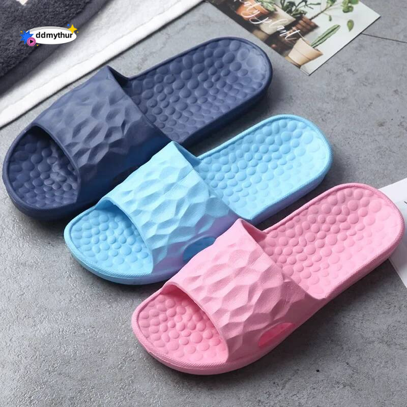 Unisex Indoor Eva Home Hotel Sandals Male Summer Non-slip Bathroom Slippers Women's and Men's Flip Flop Shower Shoe ddmythur