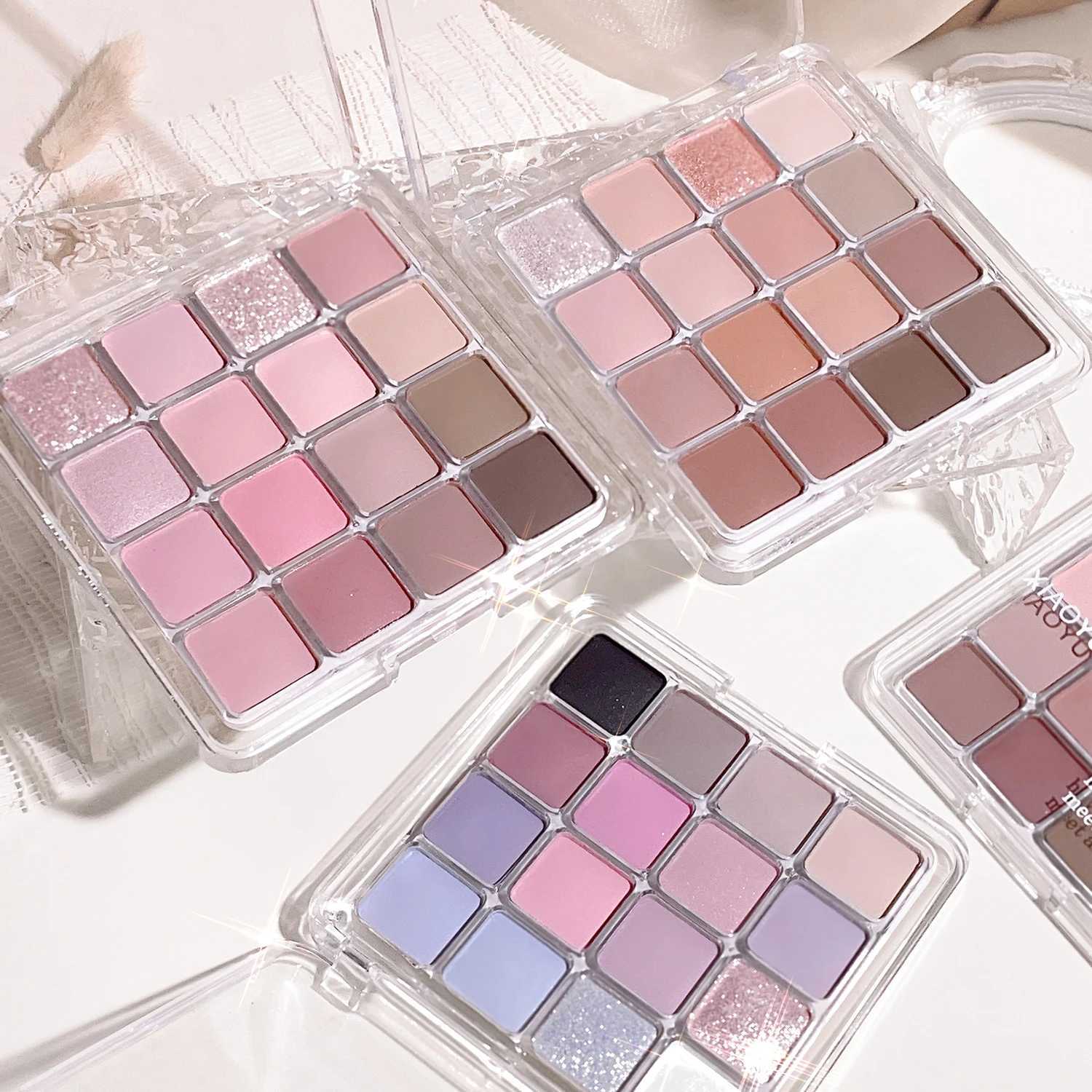 16-32 color eyeshadow tray 2-in-1 Nude Earth Pink matte pearl Korean style makeup lasting easy color high color for ValentinesXJ250520