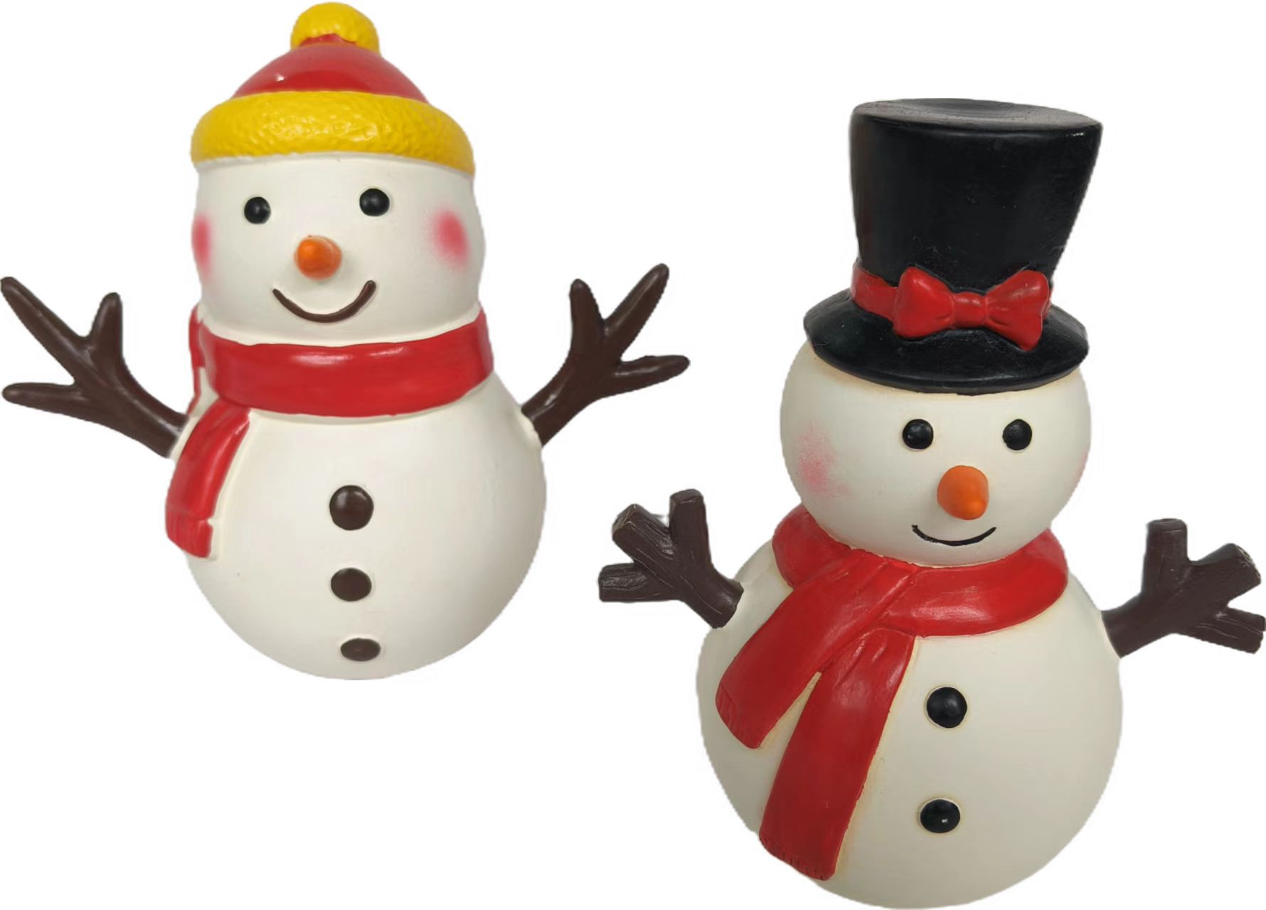 Christmas Snowman Sceaming Pet Toy Squeaky Latex Rubber Chewy interactive Puppy Dog Toys 2pcs/Pack