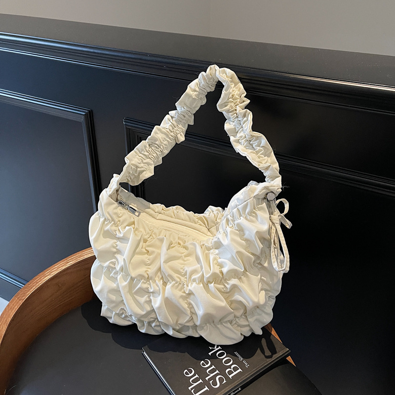 Drape cloud bag female summer new big capacity all go underarm bag light shoulder crossbody bag 2025