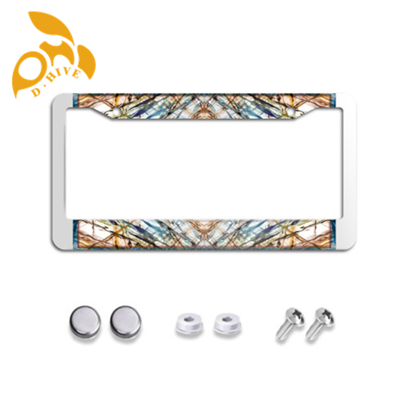 Free Shipping new designer customized Exterior Accessories License Plate Frames Circular hole license plate holder