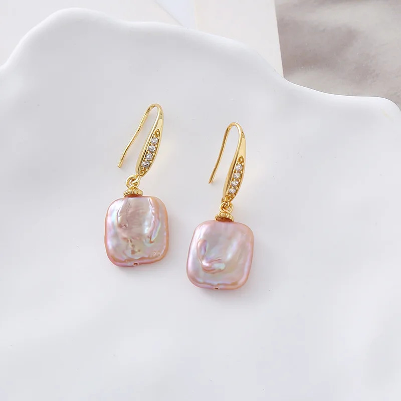 Sell 100% Natural Baroque Freshwater Pearl 14K Gold Filled Female Drop Earrings Jewelry For Women Anti Allergy Gifts 250517
