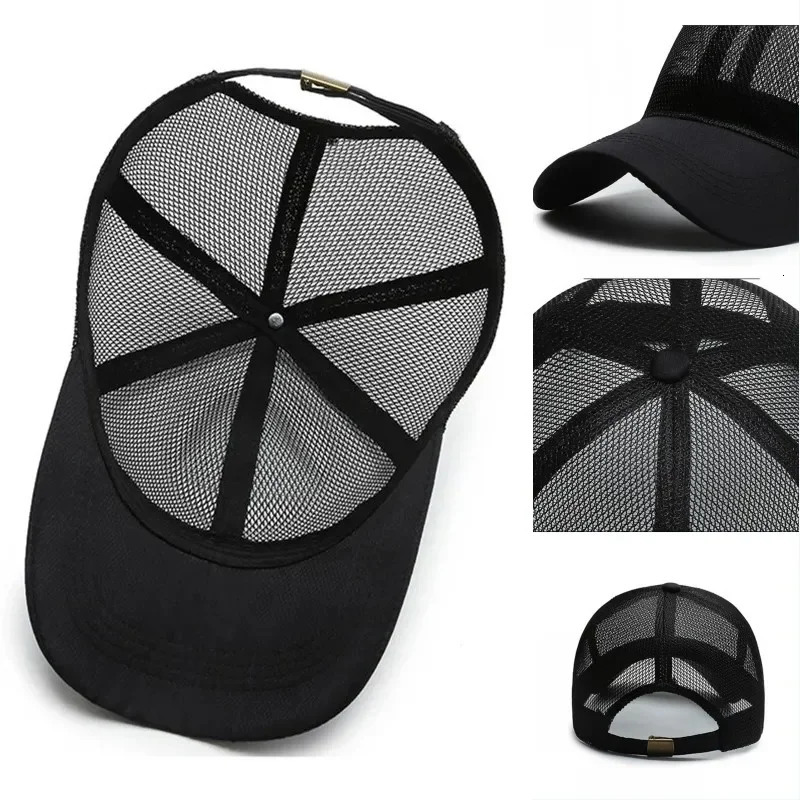 Outdoor Summer An-ti UV Quick Dry Cool Breathable Mesh Sunhat Sports Golf Baseball Cap Running Fishing Hiking Hat Trucker Visors 250519