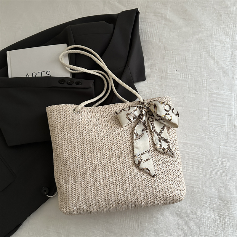 Free Delivery Designer Bag Premium Big 2025 Trendy Grass Woven Women's Shoulder Large Capacity Commuter Versatile Handheld Tote Bag Luxury Bag