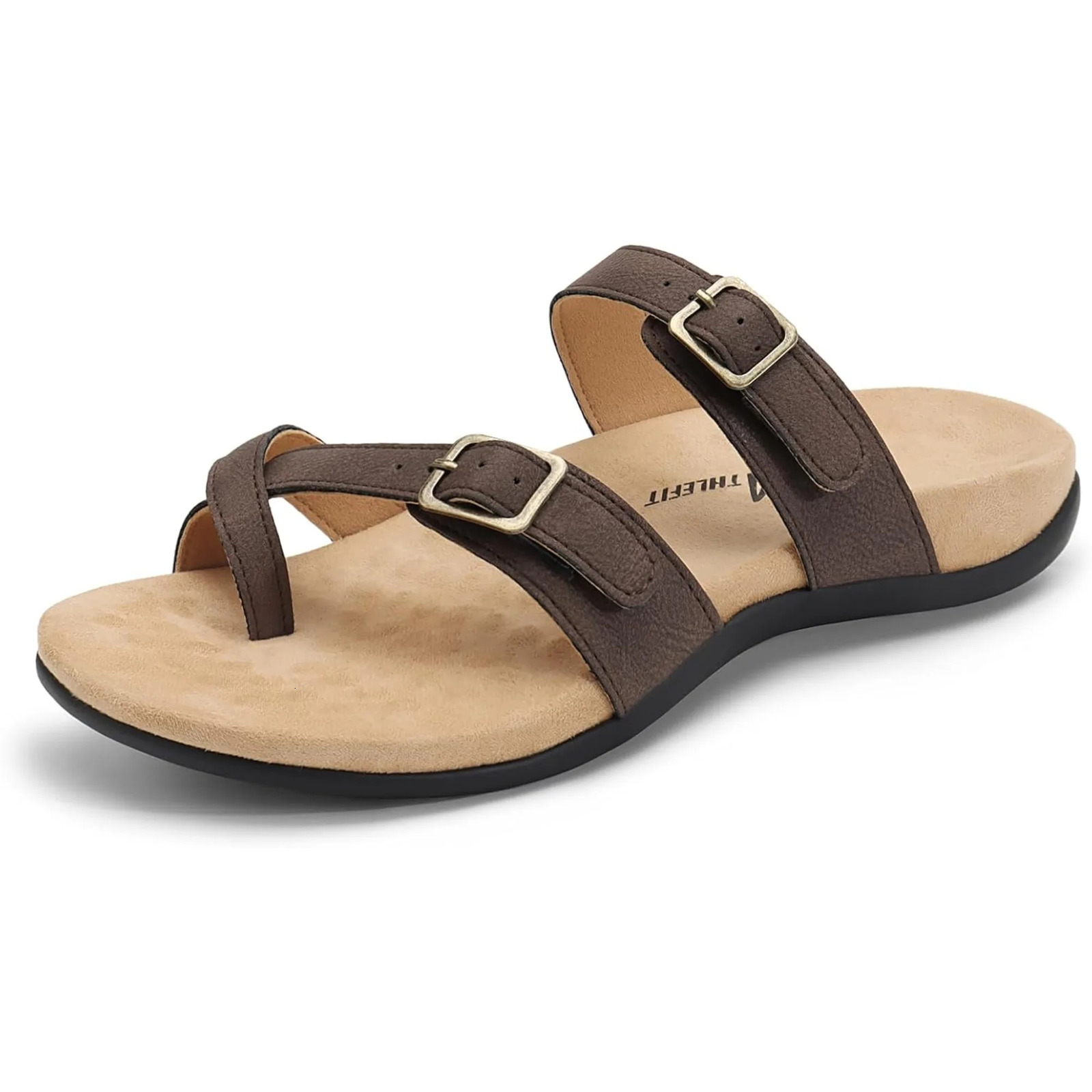 Orthopedic Sandals for Women Wide Width Adjustable Comfort Ortic Flip Flops with Arch Support 250519
