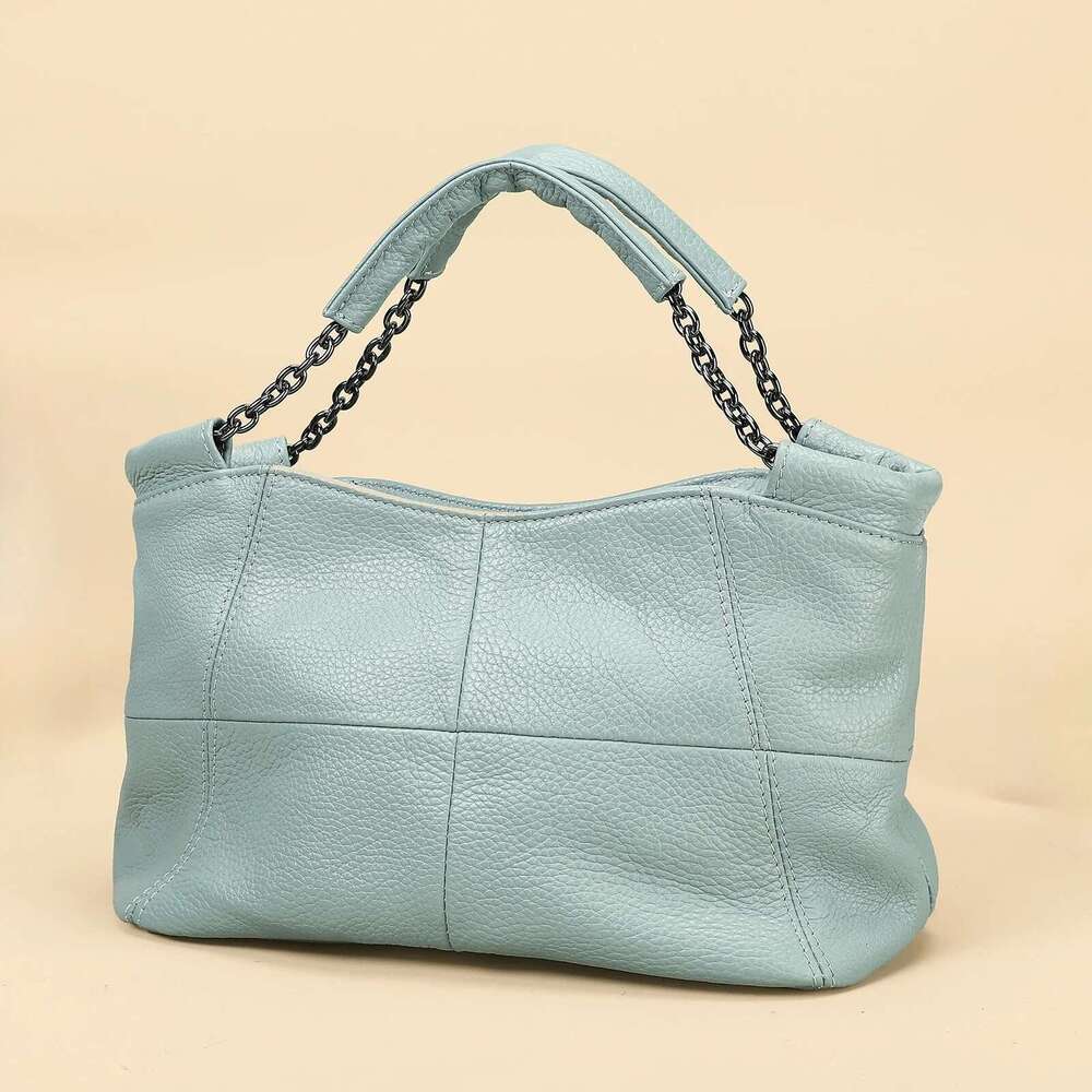 Top selling first layer cowhide bucket women's large capacity fashionable bag, handbag, leather shoulder bag