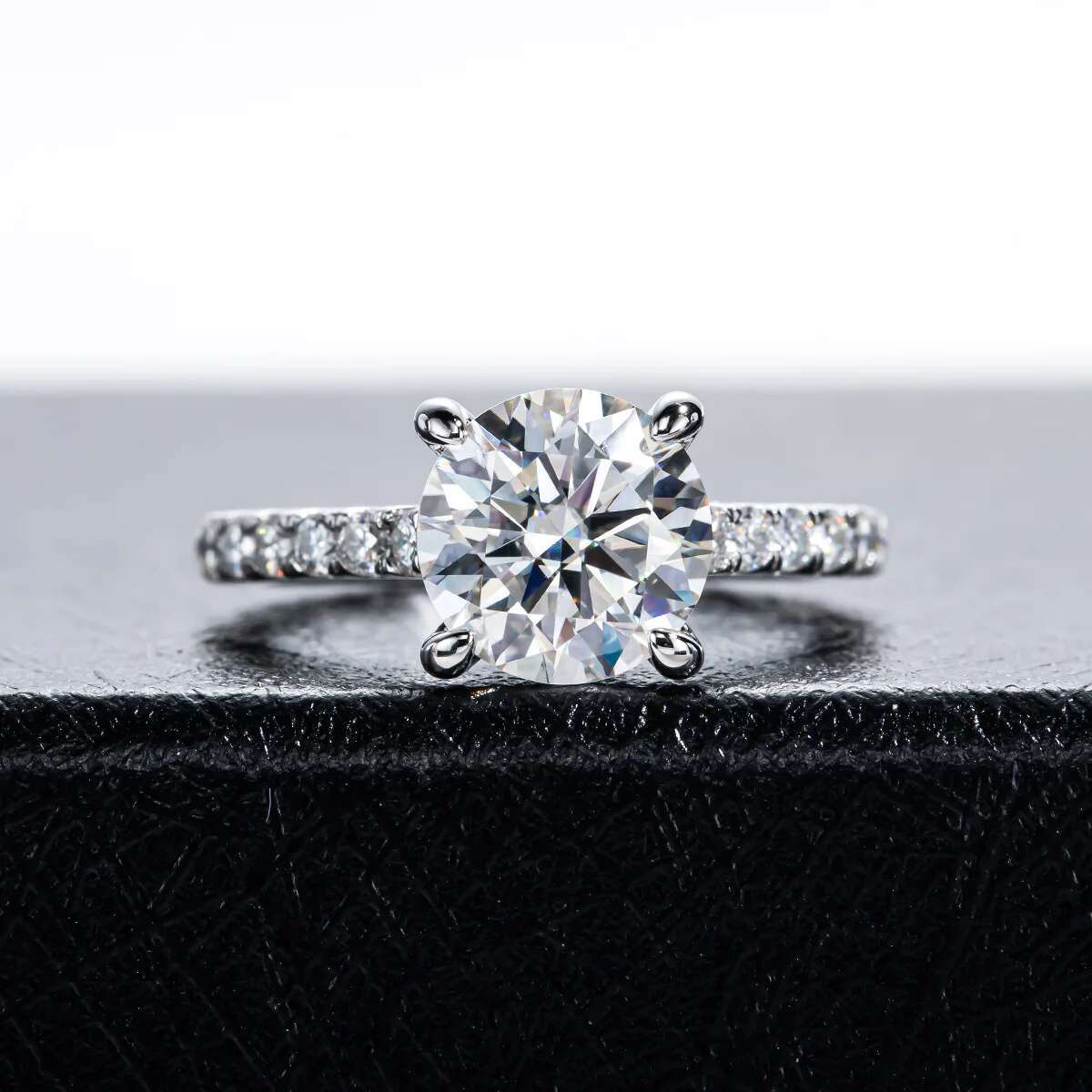 3ct D Color Women Moissanite Ring Set Bridal Sets Wedding Band Silver Rings Moissanite Rings for Women Luxury Women Row Rings