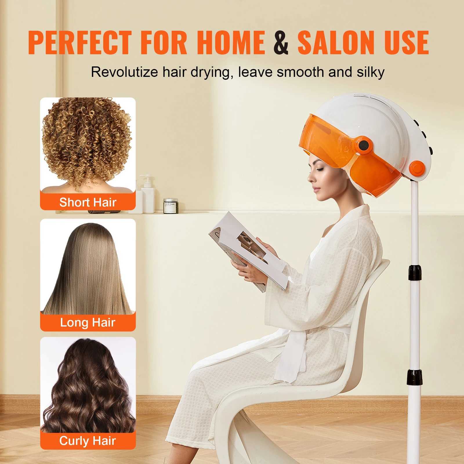SKYSHALO Salon-Grade Hair Dryer 1875W Powerful Stand Dryer Adjustable Timer and 3 Heat/Speed Options Mobile Base with Wheels z250520