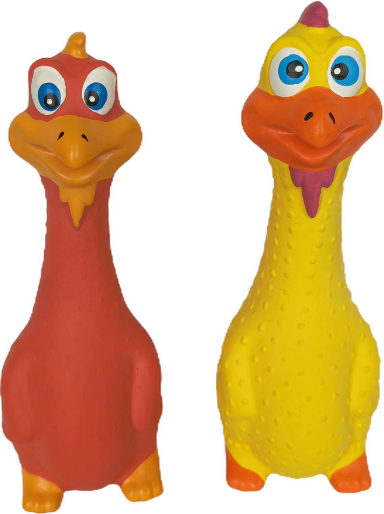 Squeaky Rubber Chicken Dog Toy Soft Natural Teething Chicken Screaming for dogs Mental and Dental Health Puppy Pet Toy 3pcs/Pack