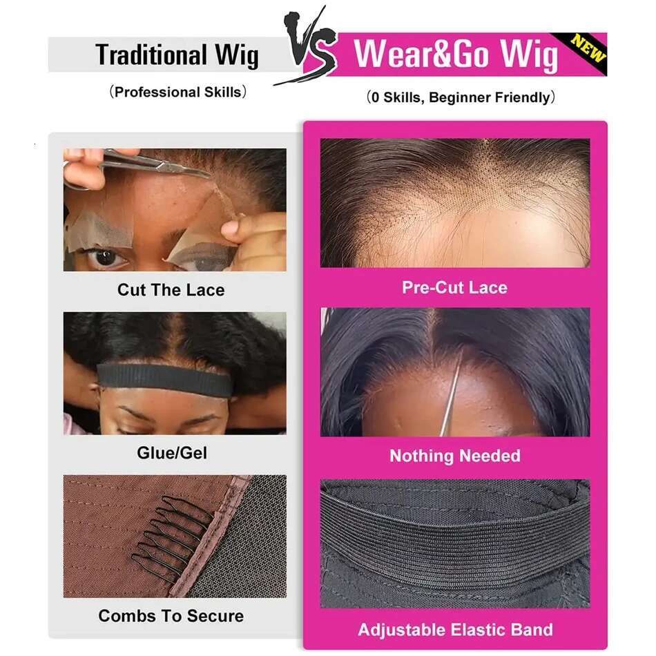 5x5 Frontal Wig Preplucked Brazilian Glueless Deep Wave Ready to Wear 4x4 Hd Lace Front Curly Human Hair Wigs