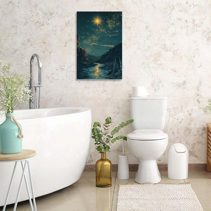 Generic Mermaid Canvas Poster Wall Art Decor Print Picture Paintings for Living Room Gift ForBedroom Decoration 08x12inch(20x30cm), Frame-style