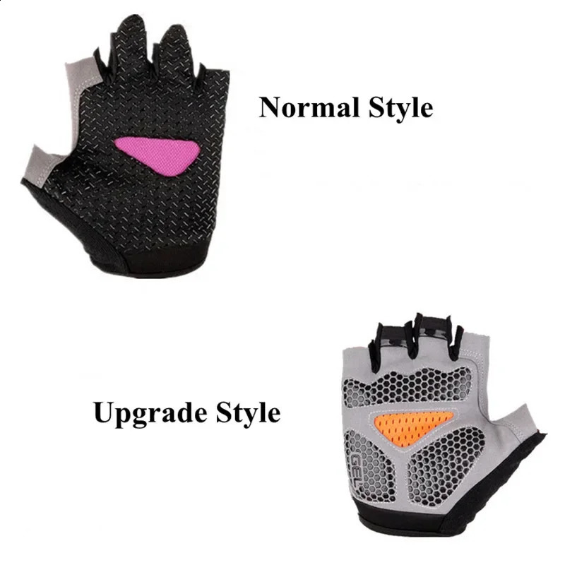 Mens Cycling Gloves Antislip MTB Bike Bicycle Motorcyclists Fingerless Summer Women Fitness Sports Training Gym 250515
