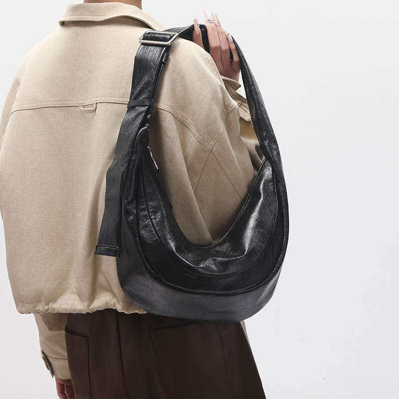 Women's Bags Designer Black Lazy Style Dumpling Bun For Women Spring/Summer New Large Capacity Simple Commuter Shoulder Bag