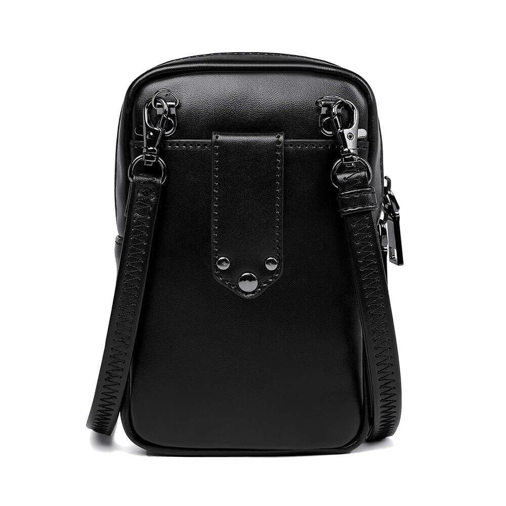 New PU leather skeleton snake pattern women's crossbody outdoor shoulder mobile phone travel small bag