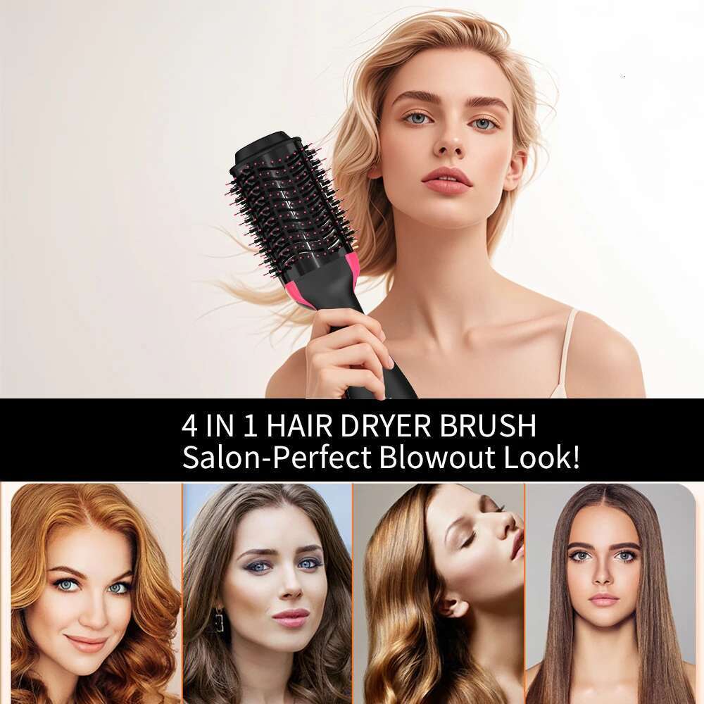 3IN1 Hot Air One-Step Styler and Blow Dryer Brush Professional Heating 1000W Straightener Hair Comb