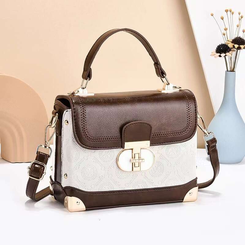 Square handbag fashionable single shoulder crossbody classic style Taizhou women s bag button flip cover