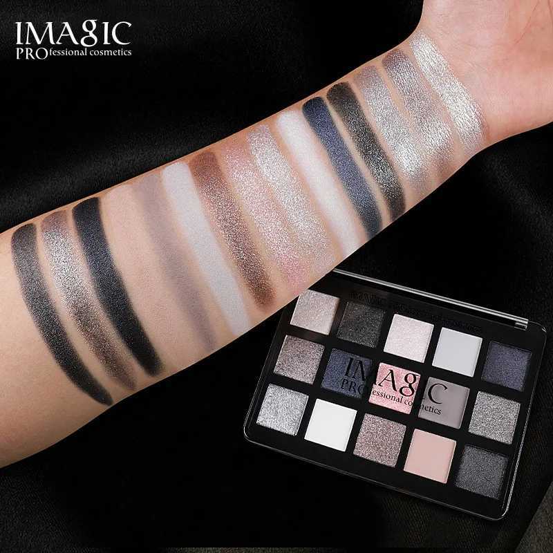 IMAGIC 15 Colors Dark Series Eye Shadow Palette Bronze Smoke Color Makeup Palette Highlight Waterproof Makeup for Women W250520