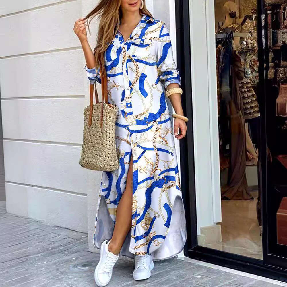 Partydress Fulllace Maxi Dress for Women Summer Dresses Dresses for Woman Designer 2025 Autumn New Fashionable Sleeved Shirt Skirt Long Dress S-5XL