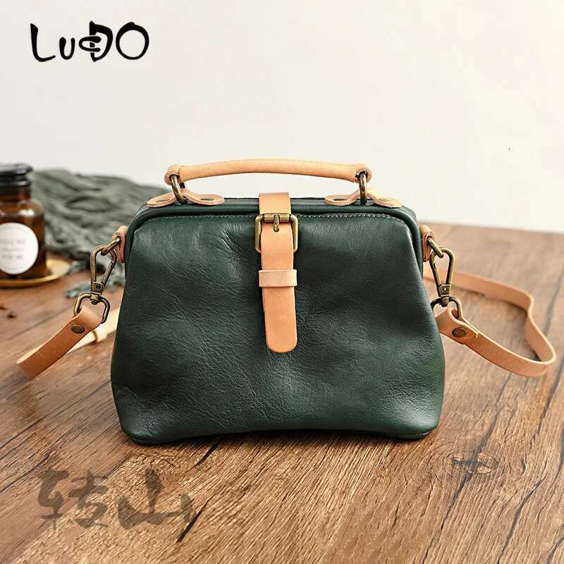 Handmade Genuine Women Handbags Vintage Real Leather Doctor Simple Retro Female Shoulder Messenger Bag New Original
