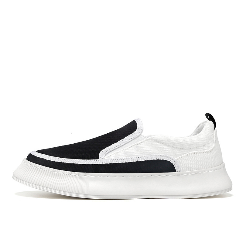 Men S New Summer Breathable Casual Shoes Lazy Thick Soled Casual One Step Canvas Shoes Versatile Trendy Ddmysaturn