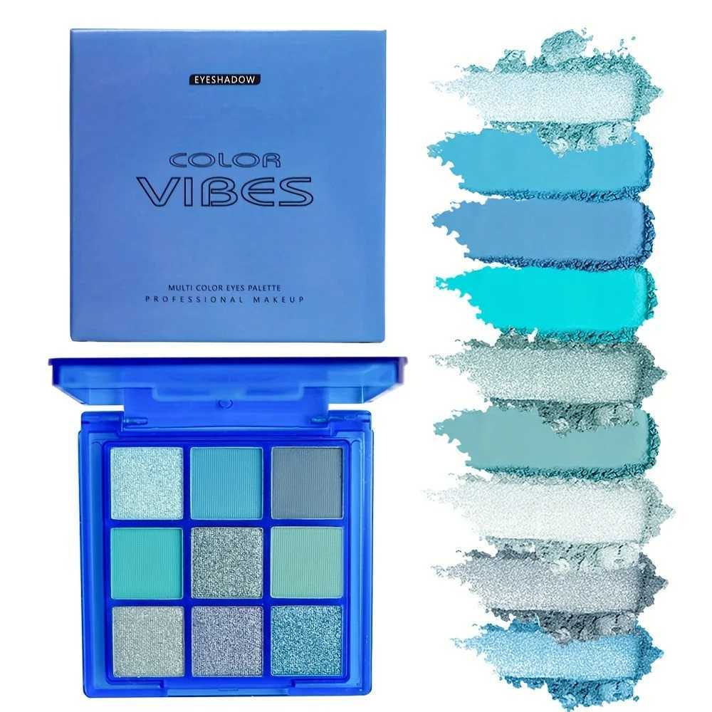 Multi-Color 9-Grid Eyeshadow Palette for Women Glitter Pearlescent Matte Shimmer Long-lasting Eye Makeup Cosmetic W250520