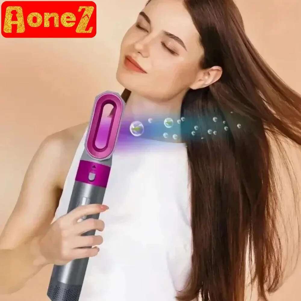 5 in 1 Low Noise Styler Professional Curling Straightening Hair Drying Hot Air Brushes 1000W