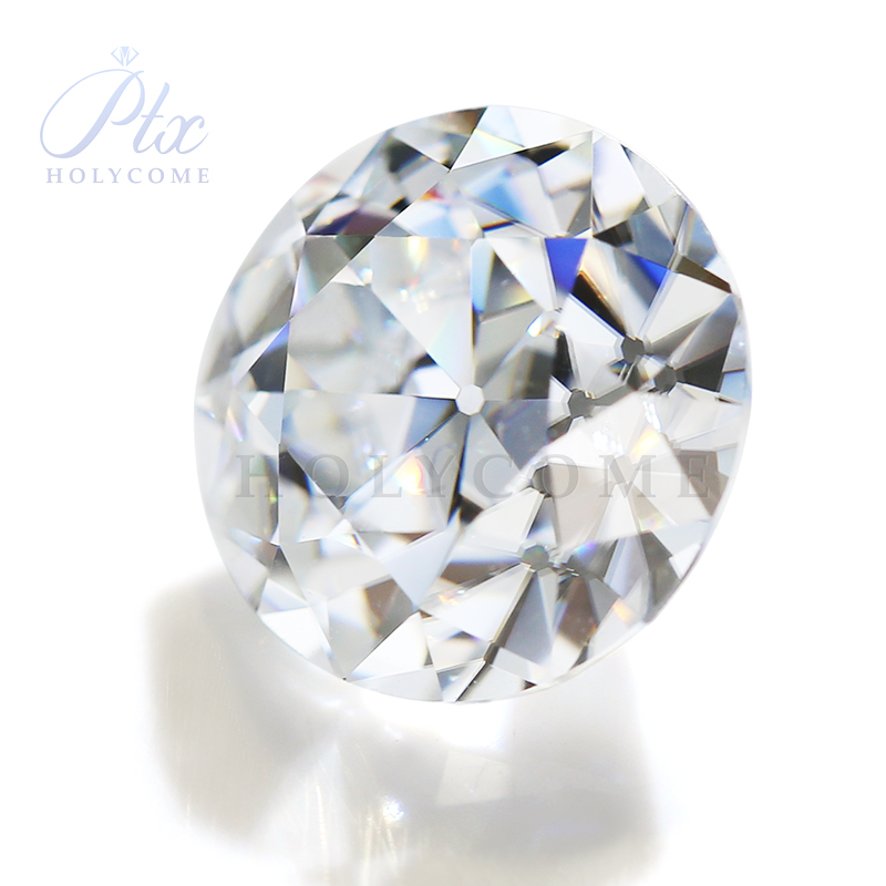 Moissanite European Cut Round Shape Multicolor White D Color VVS1 Loose Gemstone Fashion Making Gift Rings Earring Accessories