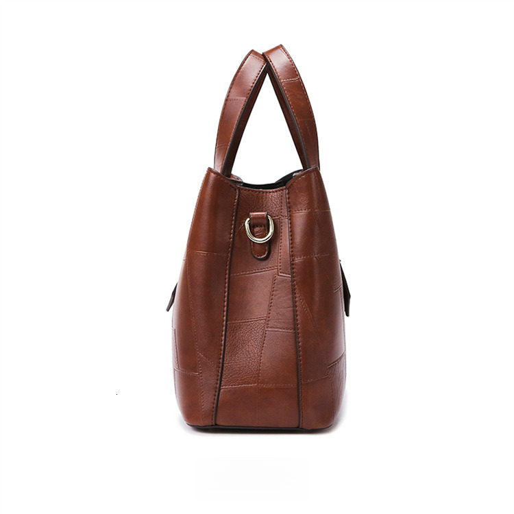 Free Shipping Designer Women's Handbag Fashionable Splicing Work Commuting High-quality Large Capacity Temperament Shoulder Bag Briefcase