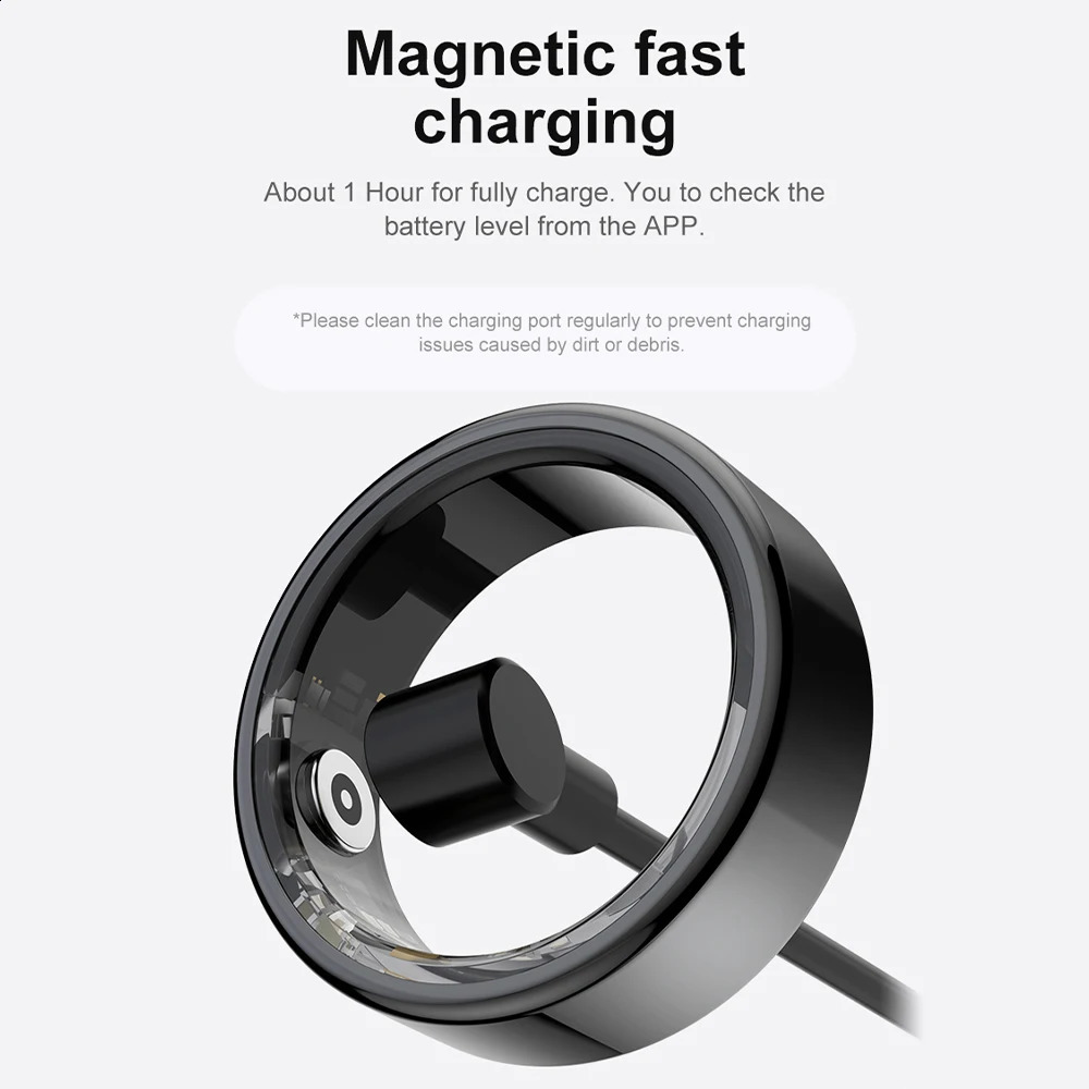 COLMI R02 Smart Ring Military Grade Steel Shell Health Monitoring IP68 3ATM Waterproof Multi-sport Modes 250514