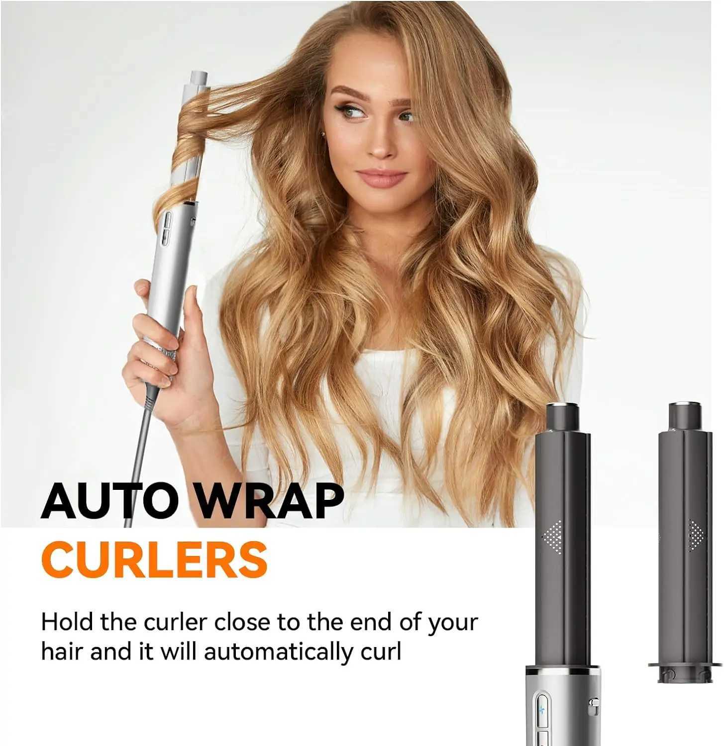 Air Wrap Hair Styler5 in 1 Hair Dryer Brush Set With High-Speed Negative Ionic Blow Dryer Detachable Air Curler auto Air Wrap z250520DOM2