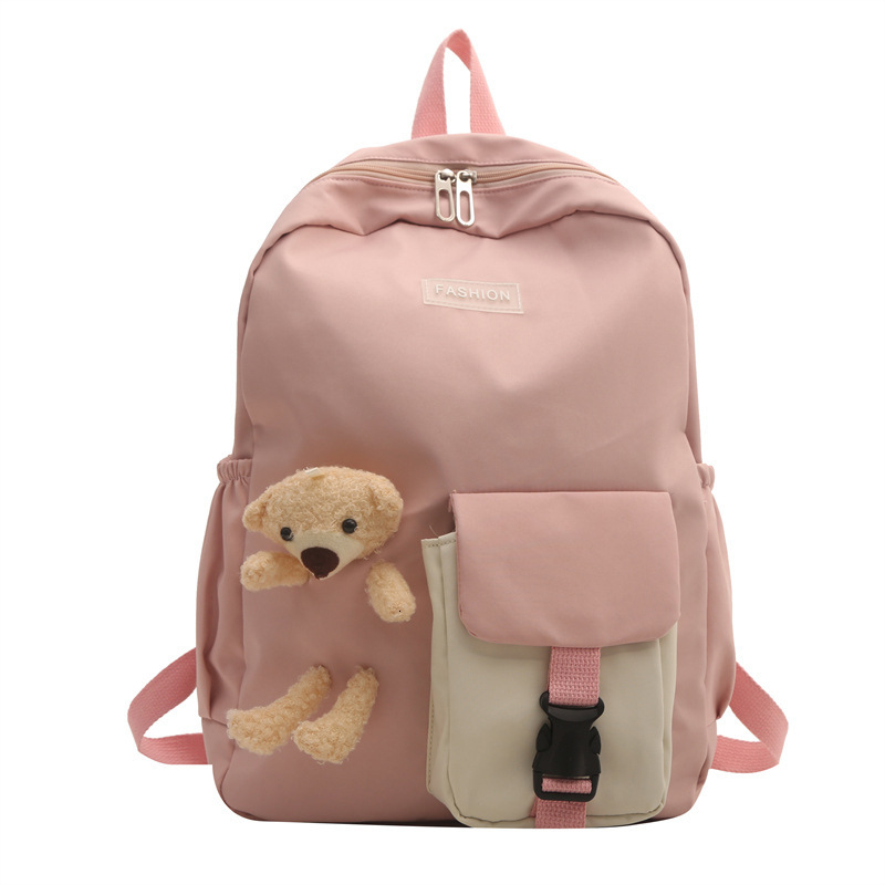 Free Delivery Designer Bag Sweet Bear Fashionable Primary Secondary School Student Large Capacity Simple Versatile For Men And Women Class Backpack Lu