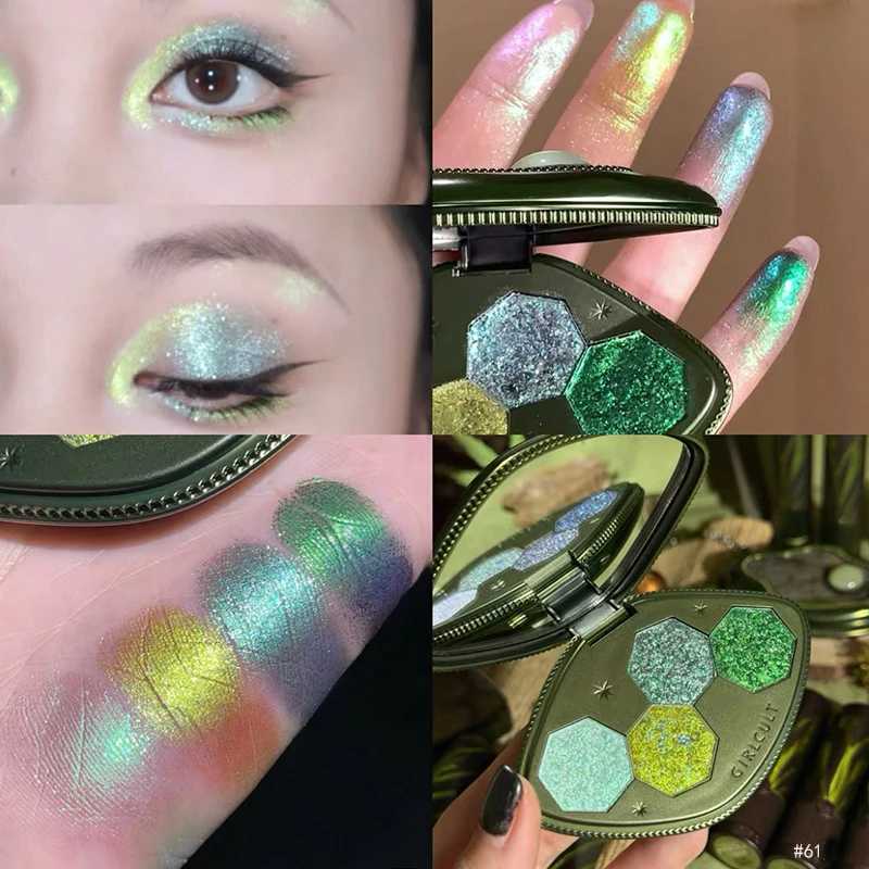 Girlcult Chameleon Eyeshadow Palette 4 Colors Waterproof Long Lasting Matte Shimmer Purple Smokey Highly Pigmented Makeup W250520