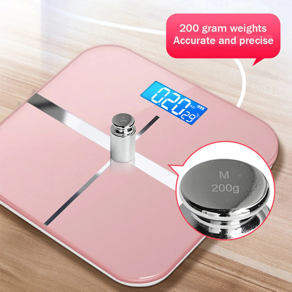 Digital Body Scale Battery-powered Electronic Weight Scale Precision Tool for Home Office Supplies Room Temperature Measurement 250513