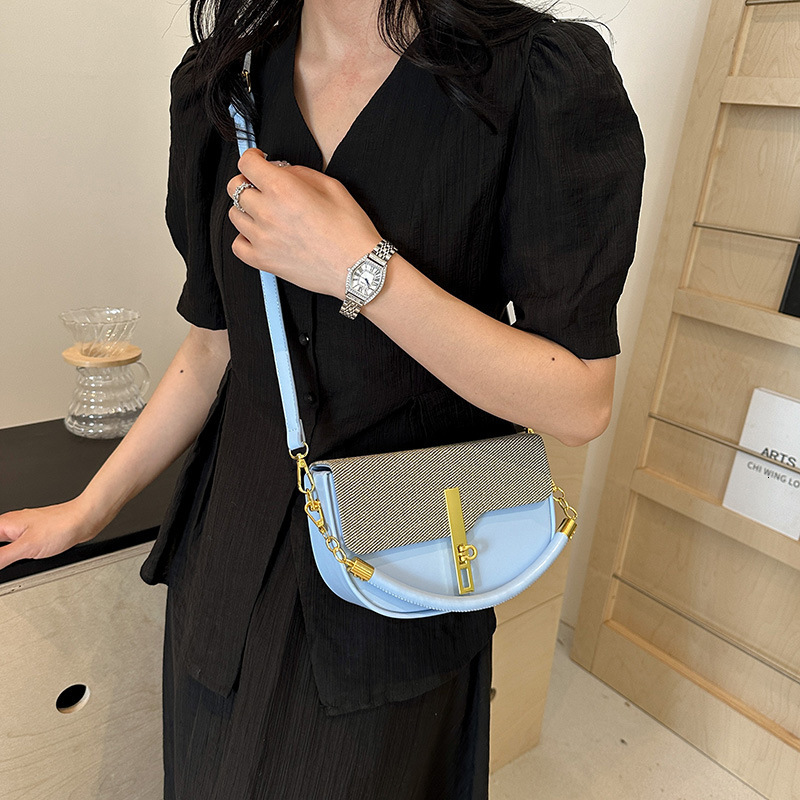 Box color blocked dopamine fashion handbag 2024 new versatile and personalized single shoulder crossbody small square bag