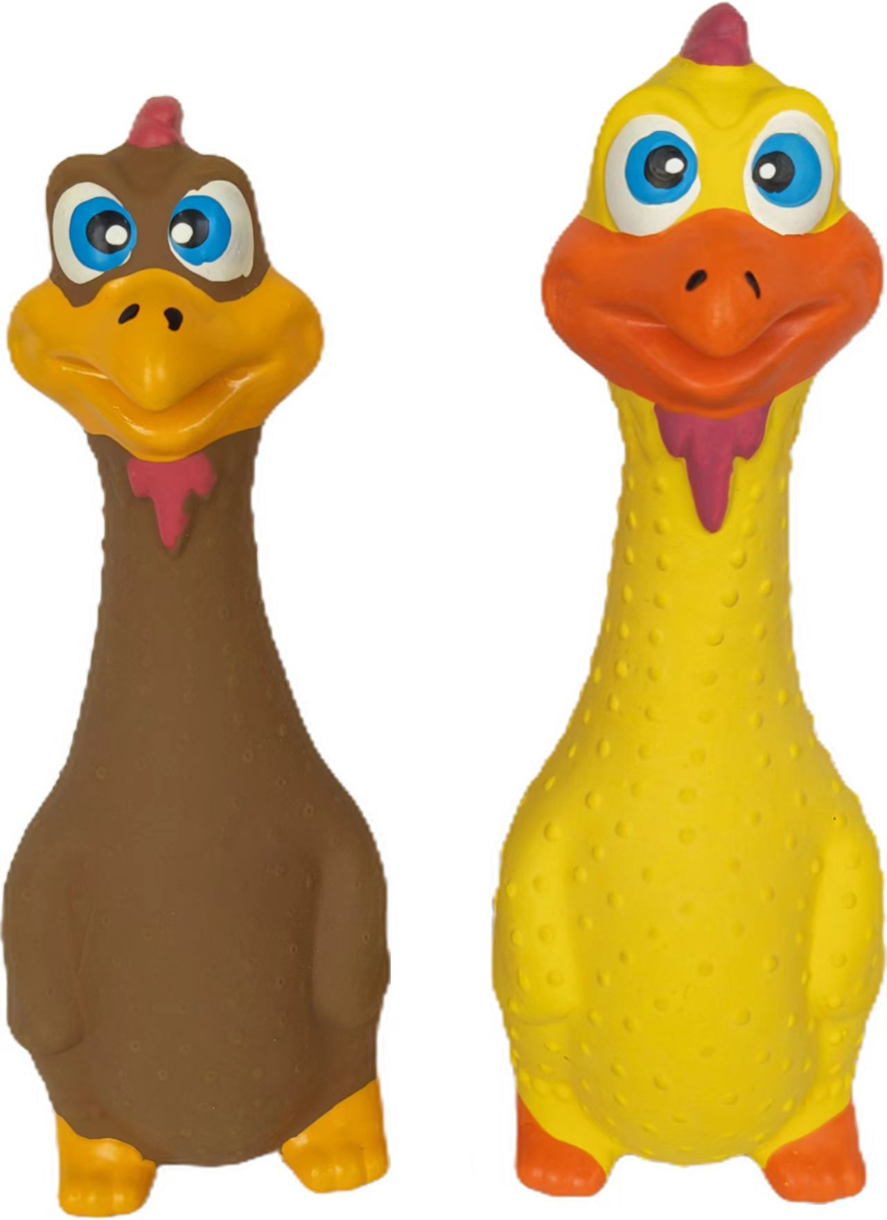 Squeaky Rubber Chicken Dog Toy Soft Natural Teething Chicken Screaming for dogs Mental and Dental Health Puppy Pet Toy 3pcs/Pack