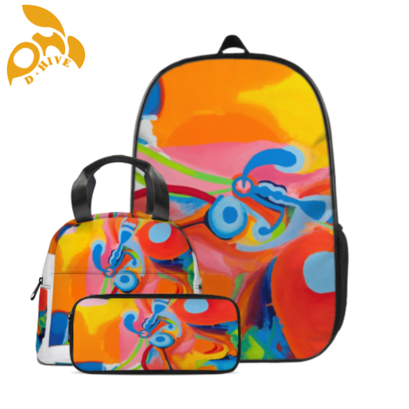 free shipping designer custom-made round beige, white black half-length lightweight student schoolbag
