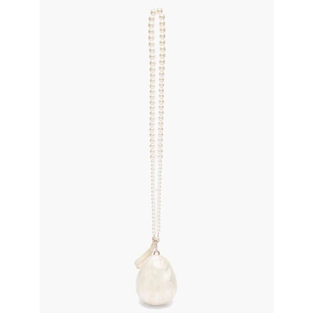 Mini Pearl Bag Crossbody Beaded Necklace Shoulder Handbag Egg Evening Fashion Totebag Women Hand Lady Phone Handbags Small Woman