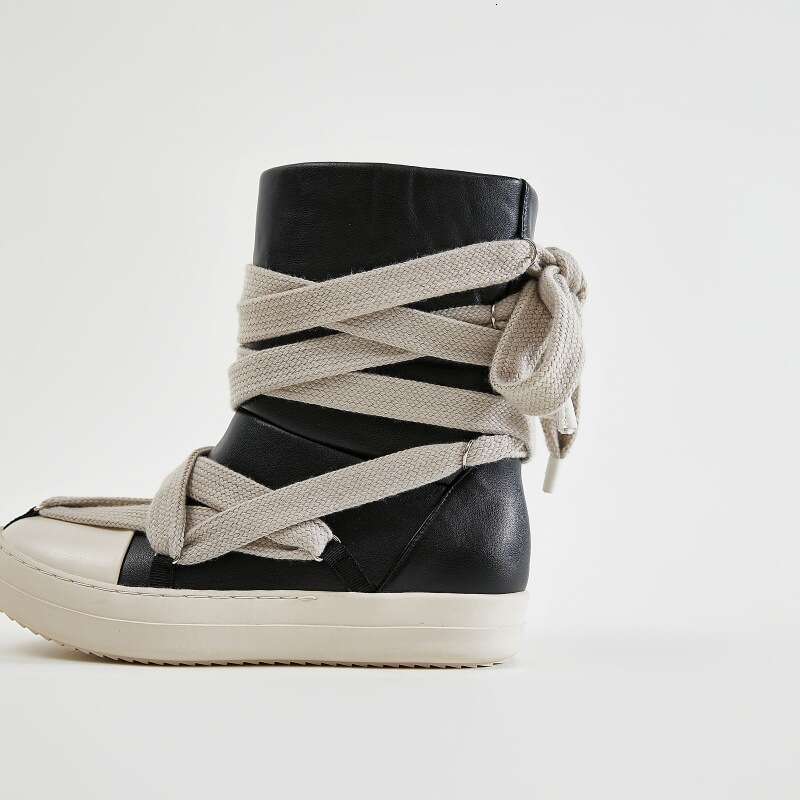 Couple's New NEW TOP Thick Sole High Top Size 44, Women's Shoes, Personalized Five Star Snow Boots, Men's